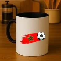 Morocco Soccer Ball Morocco Flag Jersey Morocco Football Coffee Mug thumb 4