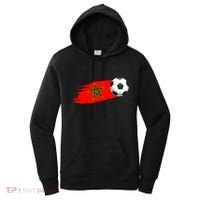 Morocco Soccer Ball Morocco Flag Jersey Morocco Football Women's Hoodie thumb 0