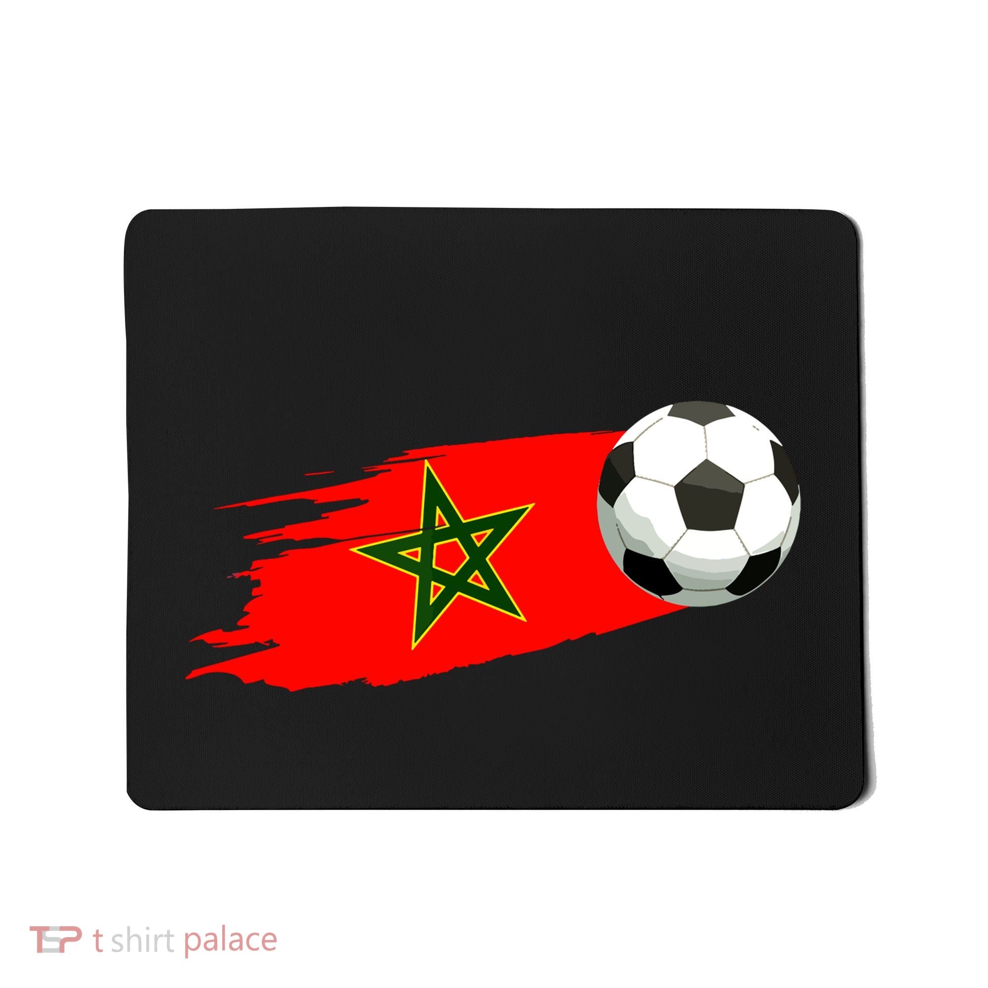 Morocco Soccer Ball Morocco Flag Jersey Morocco Football Mousepad