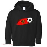 Morocco Soccer Ball Morocco Flag Jersey Morocco Football Toddler Hoodie thumb 0