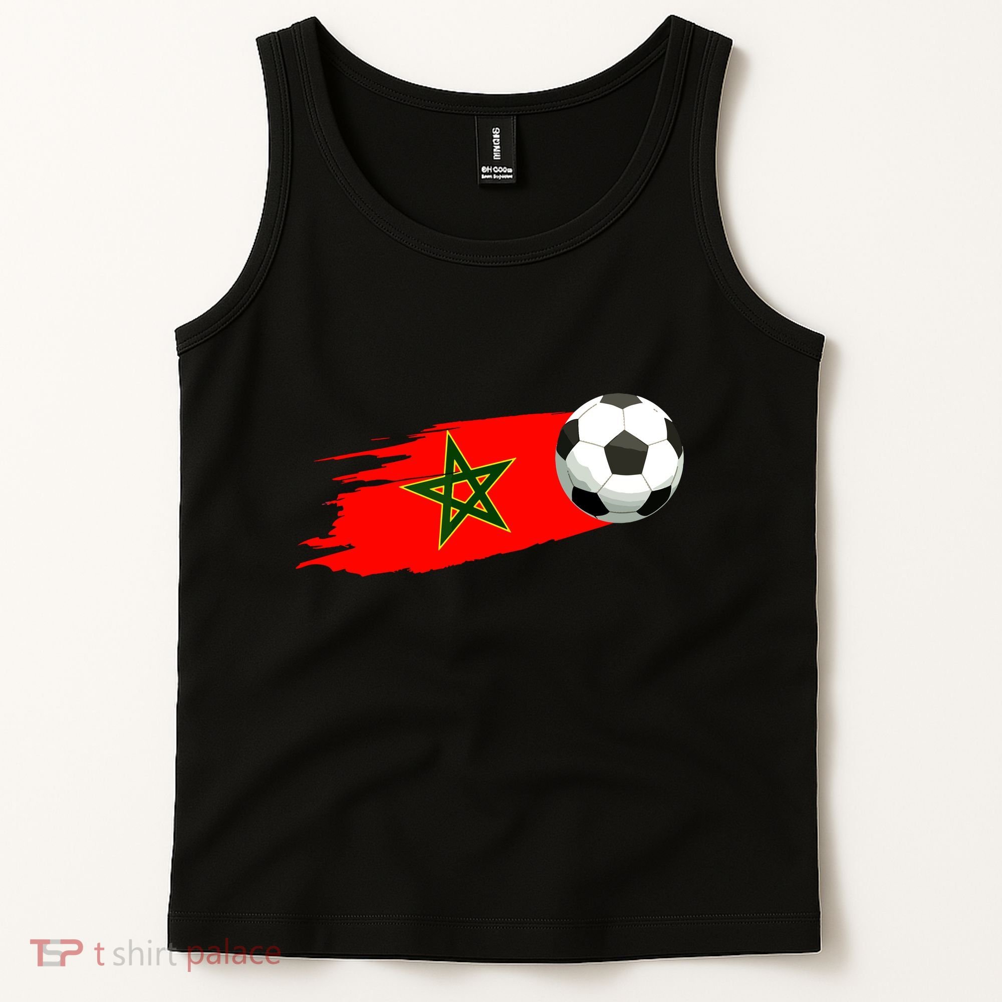 Morocco Soccer Ball Morocco Flag Jersey Morocco Football Tank Top