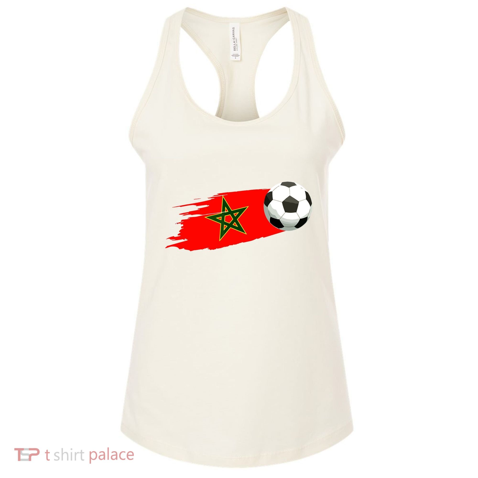 Morocco Soccer Ball Morocco Flag Jersey Morocco Football Women's Tank Top