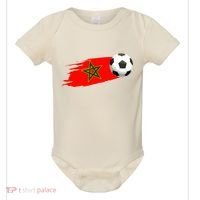Morocco Soccer Ball Morocco Flag Jersey Morocco Football Baby Bodysuit thumb 0