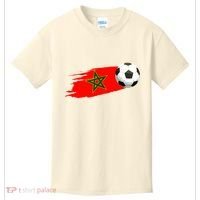 Morocco Soccer Ball Morocco Flag Jersey Morocco Football Kids T-Shirt thumb 0