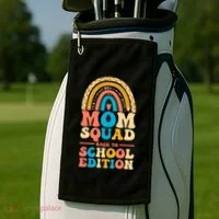 Mom Squad Back To School Edition Gift Golf Towel thumb 2