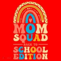 Mom Squad Back To School Edition Gift Santa Hat thumb 1