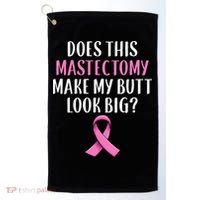 Mastectomy Survivor Breast Cancer Awareness Women Funny Gift Golf Towel thumb 0