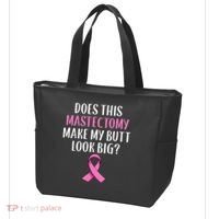 Mastectomy Survivor Breast Cancer Awareness Women Funny Gift Tote Bag thumb 3