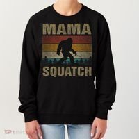 Mama Squatch Bigfoot Mama Sasquatch Yeti Family Matching Women's Sweatshirt thumb 0