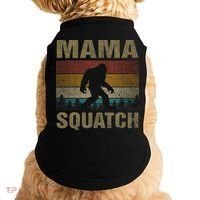 Mama Squatch Bigfoot Mama Sasquatch Yeti Family Matching Doggie Tank thumb 0