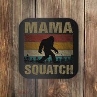 Mama Squatch Bigfoot Mama Sasquatch Yeti Family Matching Coaster thumb 0