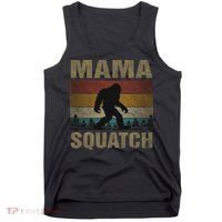Mama Squatch Bigfoot Mama Sasquatch Yeti Family Matching Tank Top thumb 0