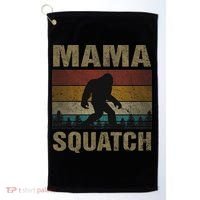 Mama Squatch Bigfoot Mama Sasquatch Yeti Family Matching Golf Towel thumb 0
