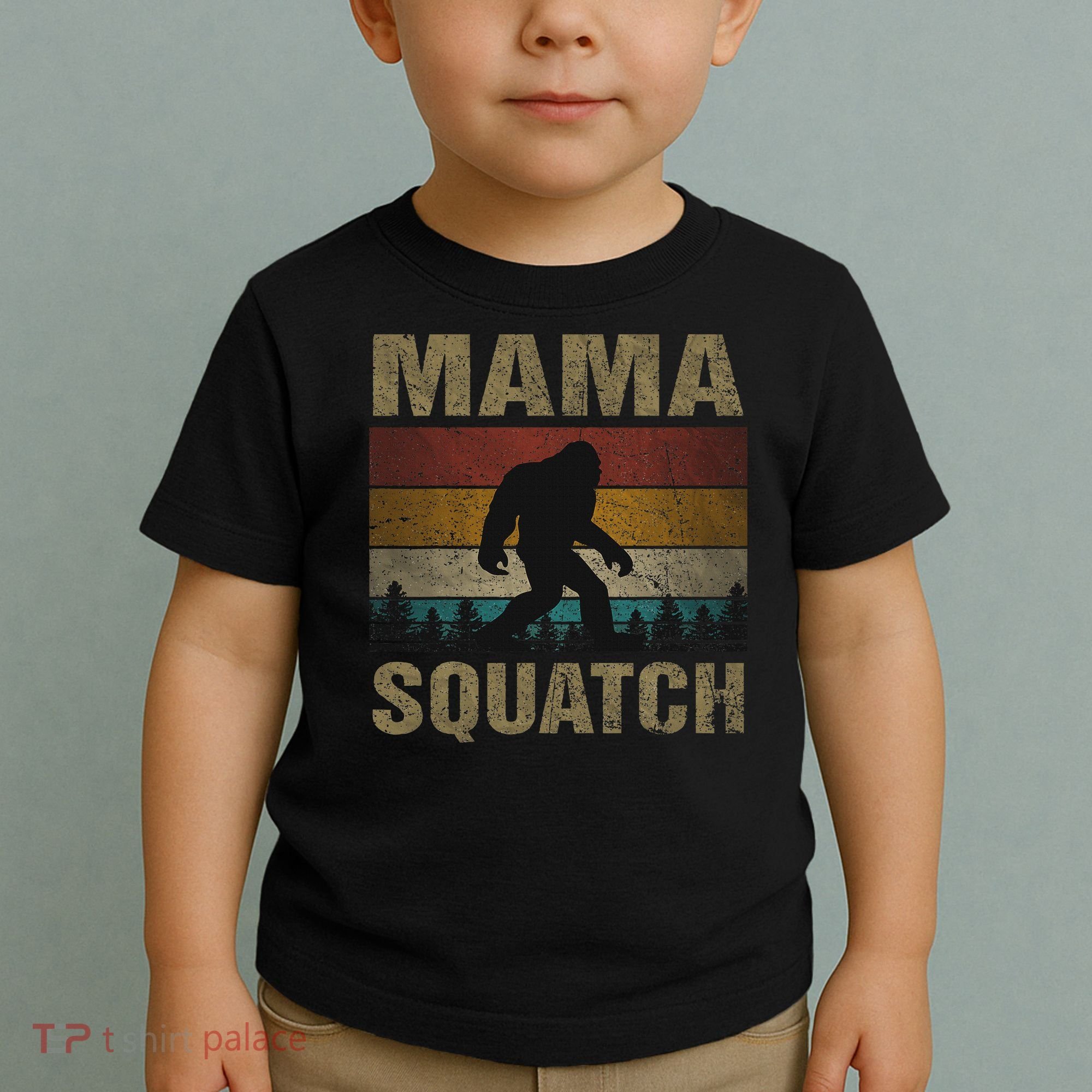 Mama Squatch Bigfoot Mama Sasquatch Yeti Family Matching Toddler T-Shirt