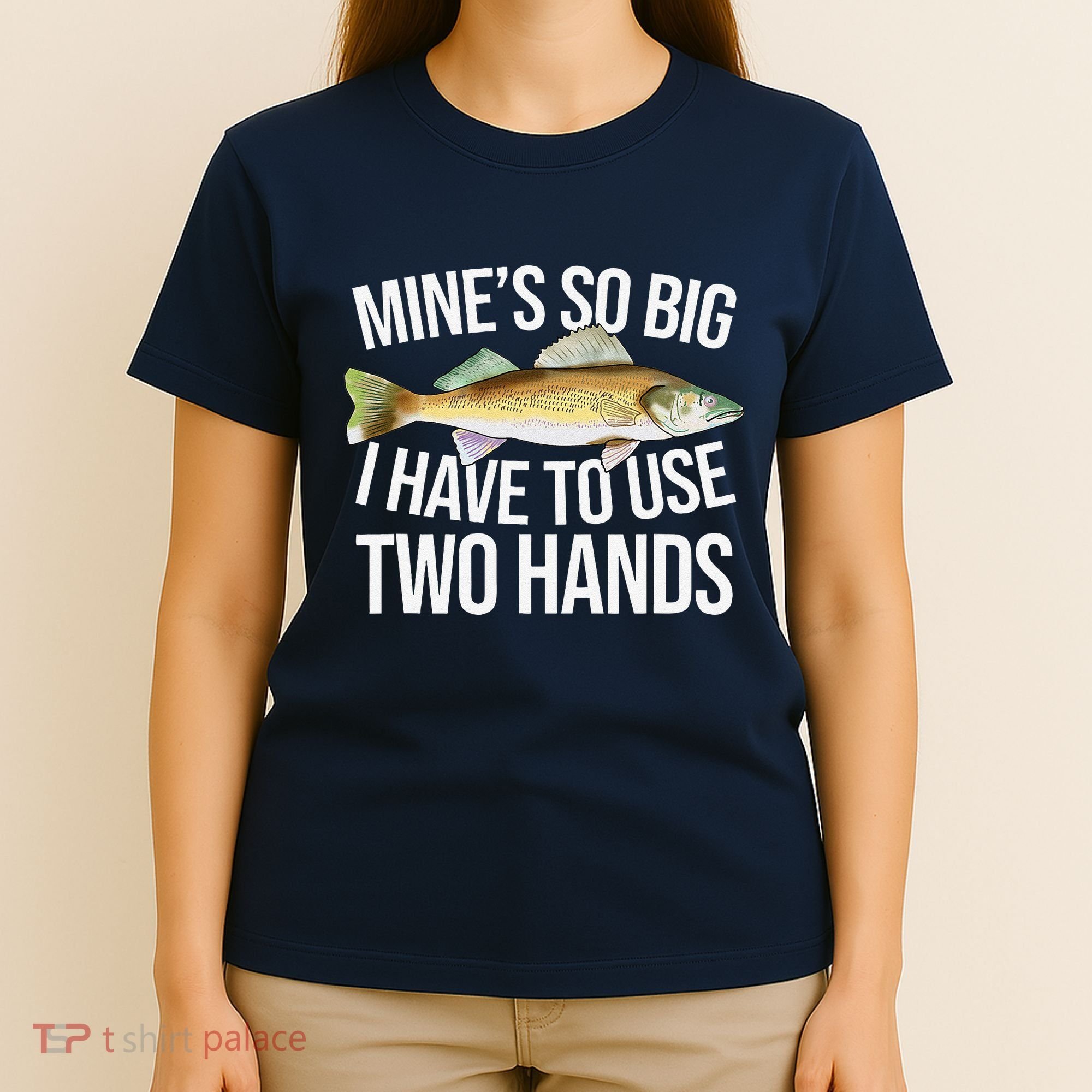 MineS So Big I Have To Walleye Pike Funny Fishing Gifts T-Shirt