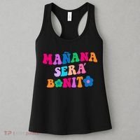 Manana Sera Bonito Words On Back Aesthetic Trendy Clothing Women's Tank Top thumb 3