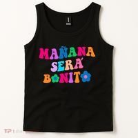 Manana Sera Bonito Words On Back Aesthetic Trendy Clothing Tank Top thumb 2