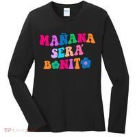 Manana Sera Bonito Words On Back Aesthetic Trendy Clothing Women's Long Sleeve Shirt thumb 0
