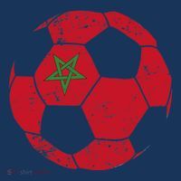 Morocco Soccer Ball Flag Moroccan Football Soccer Kids T-Shirt thumb 4