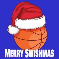 Merry Swishmas Basketball Christmas Sports Lover Santa Hat Gift T-Shirt thumb 7