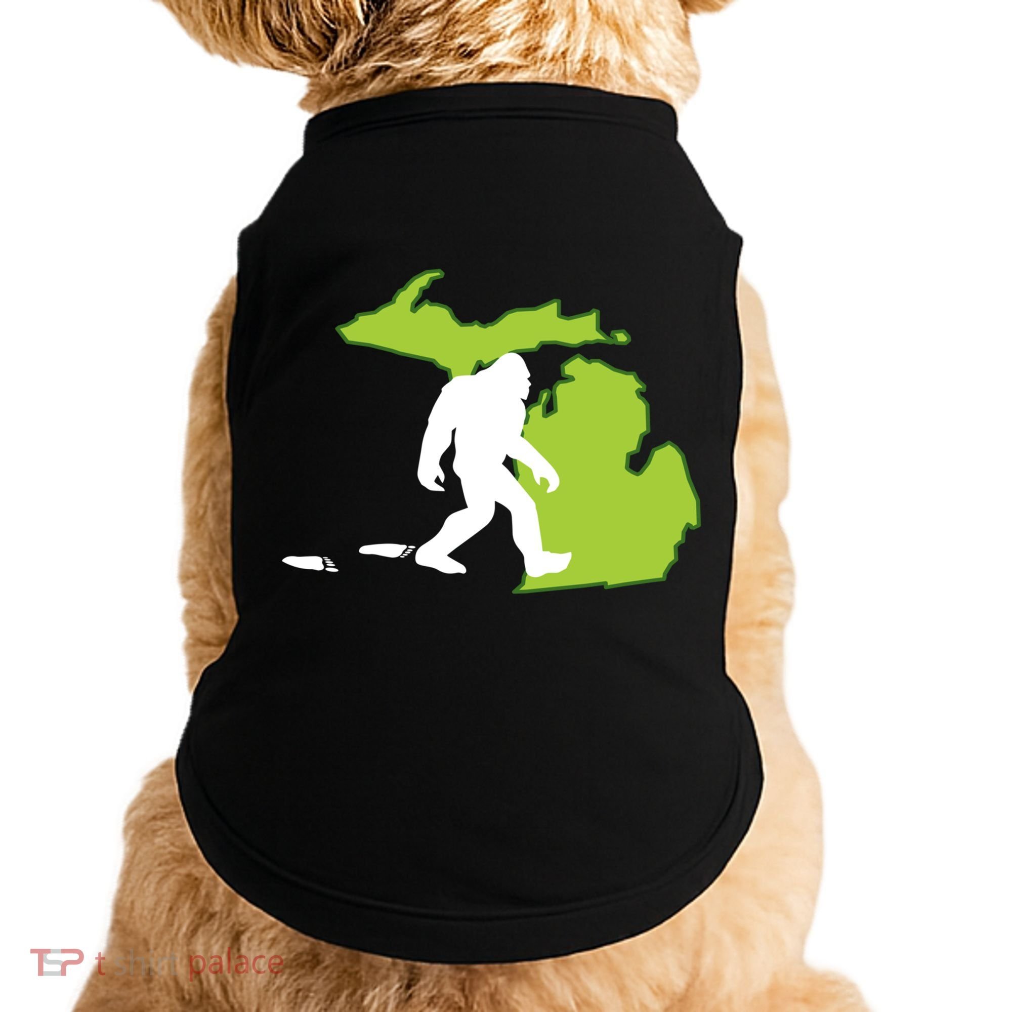 Michigan State Bigfoot Hunter Gift Great Gift Doggie Tank