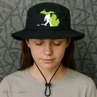 Michigan State Bigfoot Hunter Gift Great Gift Bucket Hat thumb 3