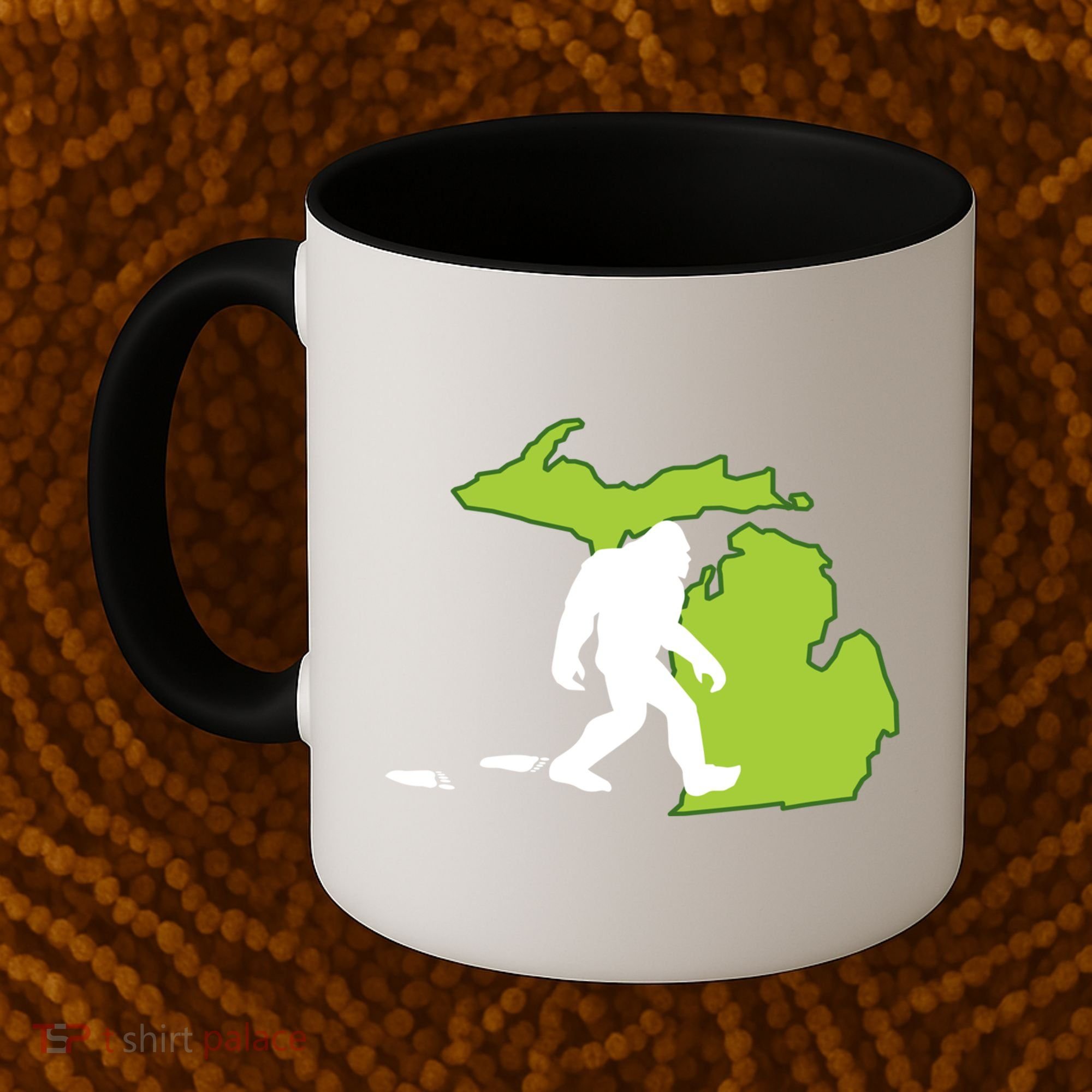 Michigan State Bigfoot Hunter Gift Great Gift Coffee Mug