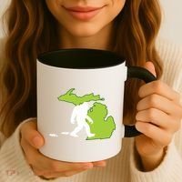 Michigan State Bigfoot Hunter Gift Great Gift Coffee Mug thumb 3