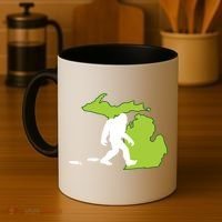 Michigan State Bigfoot Hunter Gift Great Gift Coffee Mug thumb 4