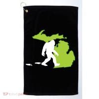 Michigan State Bigfoot Hunter Gift Great Gift Golf Towel thumb 0