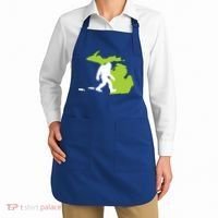 Michigan State Bigfoot Hunter Gift Great Gift Apron thumb 2