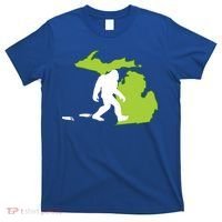 Michigan State Bigfoot Hunter Gift Great Gift T-Shirt thumb 0