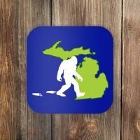 Michigan State Bigfoot Hunter Gift Great Gift Coaster thumb 0