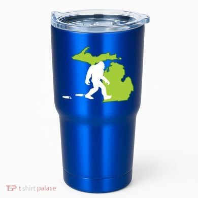 Michigan State Bigfoot Hunter Gift Great Gift Tumbler