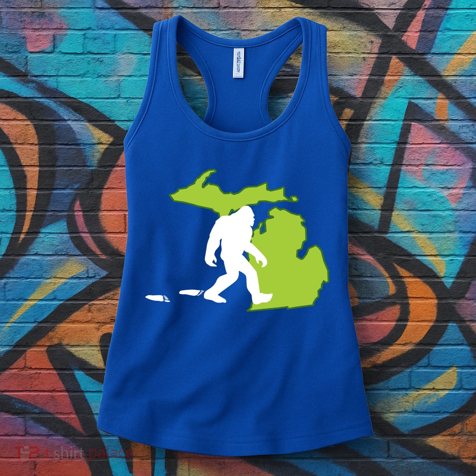 Michigan State Bigfoot Hunter Gift Great Gift Women's Tank Top