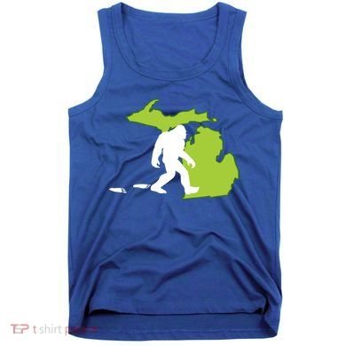 Michigan State Bigfoot Hunter Gift Great Gift Tank Top