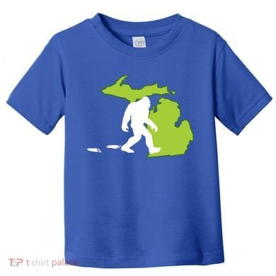 Michigan State Bigfoot Hunter Gift Great Gift Toddler T-Shirt