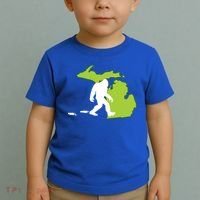 Michigan State Bigfoot Hunter Gift Great Gift Toddler T-Shirt thumb 2