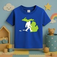 Michigan State Bigfoot Hunter Gift Great Gift Toddler T-Shirt thumb 3