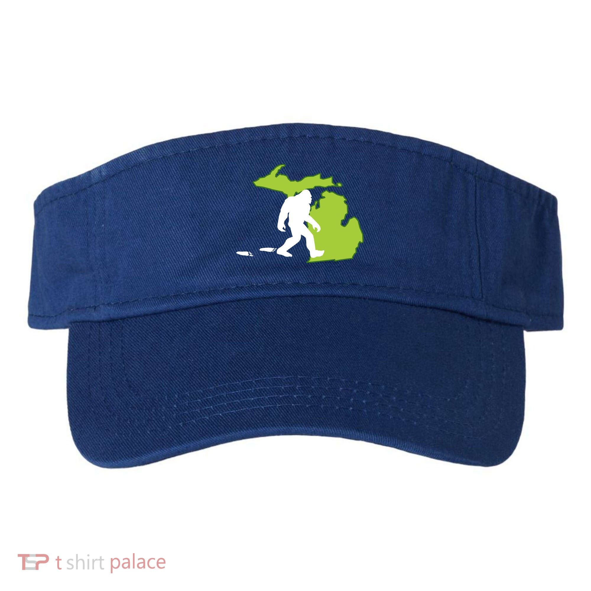 Michigan State Bigfoot Hunter Gift Great Gift Visor