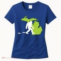 Michigan State Bigfoot Hunter Gift Great Gift Women's T-Shirt thumb 0