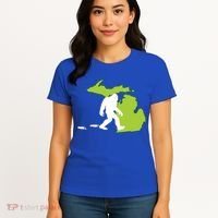 Michigan State Bigfoot Hunter Gift Great Gift Women's T-Shirt thumb 4