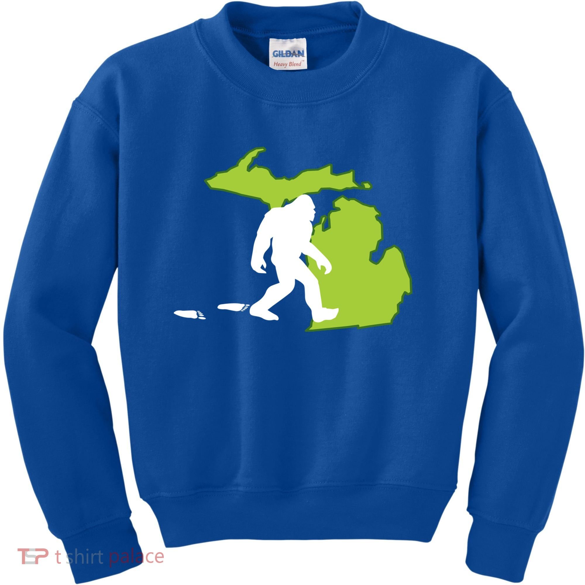 Michigan State Bigfoot Hunter Gift Great Gift Kids Sweatshirt