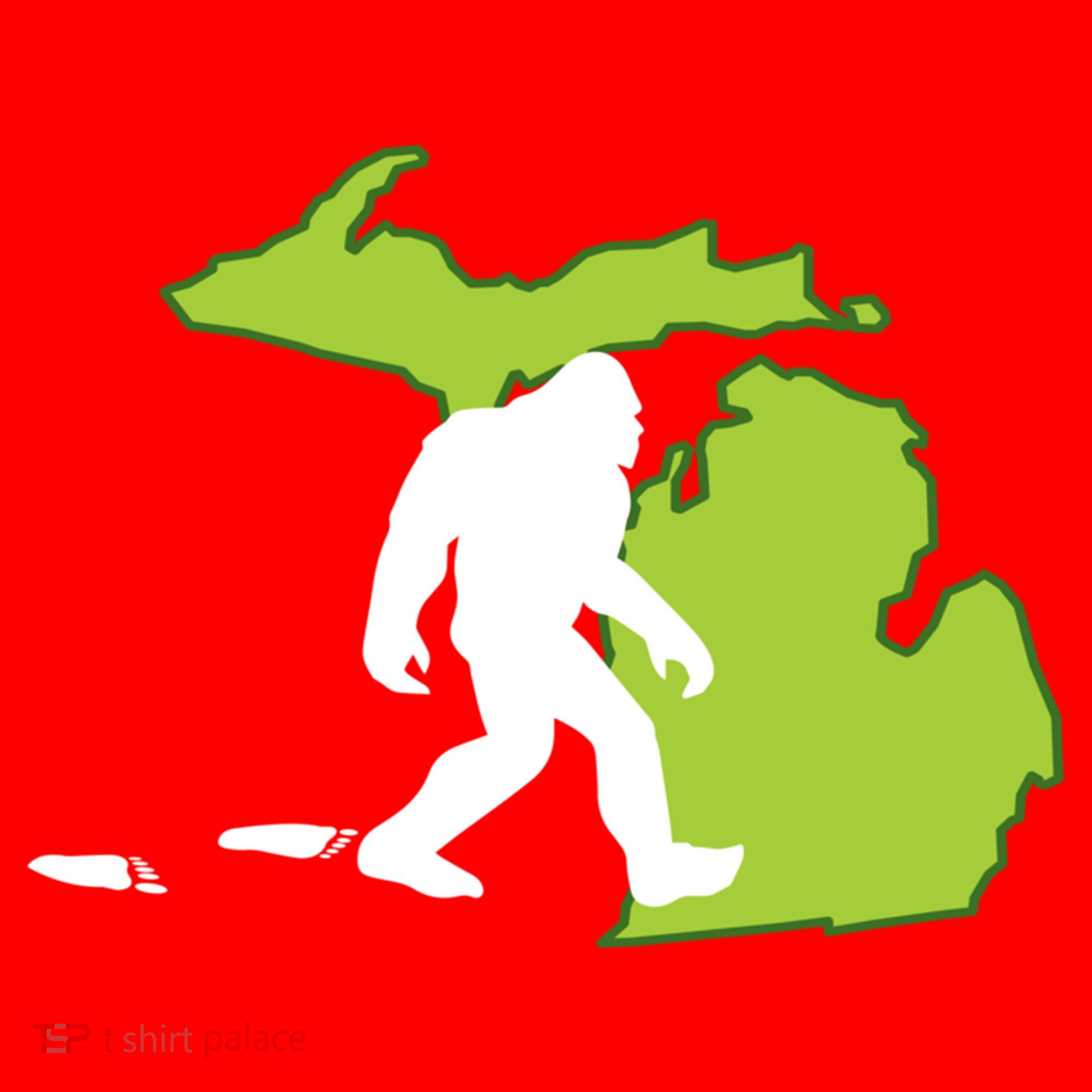 Michigan State Bigfoot Hunter Gift Great Gift Santa Hat