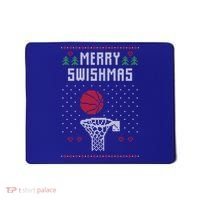 Merry Swishmas Basketball Ugly Christmas Sweaters Great Gift Mousepad thumb 0