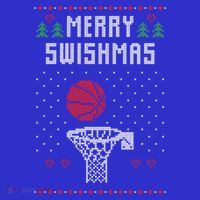 Merry Swishmas Basketball Ugly Christmas Sweaters Great Gift Baby Bodysuit thumb 2