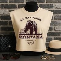 Montana State Big Sky Country Country Garment-Dyed Women's Muscle Tee thumb 3