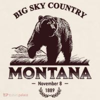 Montana State Big Sky Country Country Garment-Dyed Women's Muscle Tee thumb 6