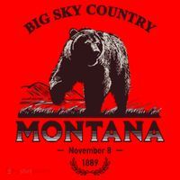Montana State Big Sky Country Country Santa Hat thumb 1