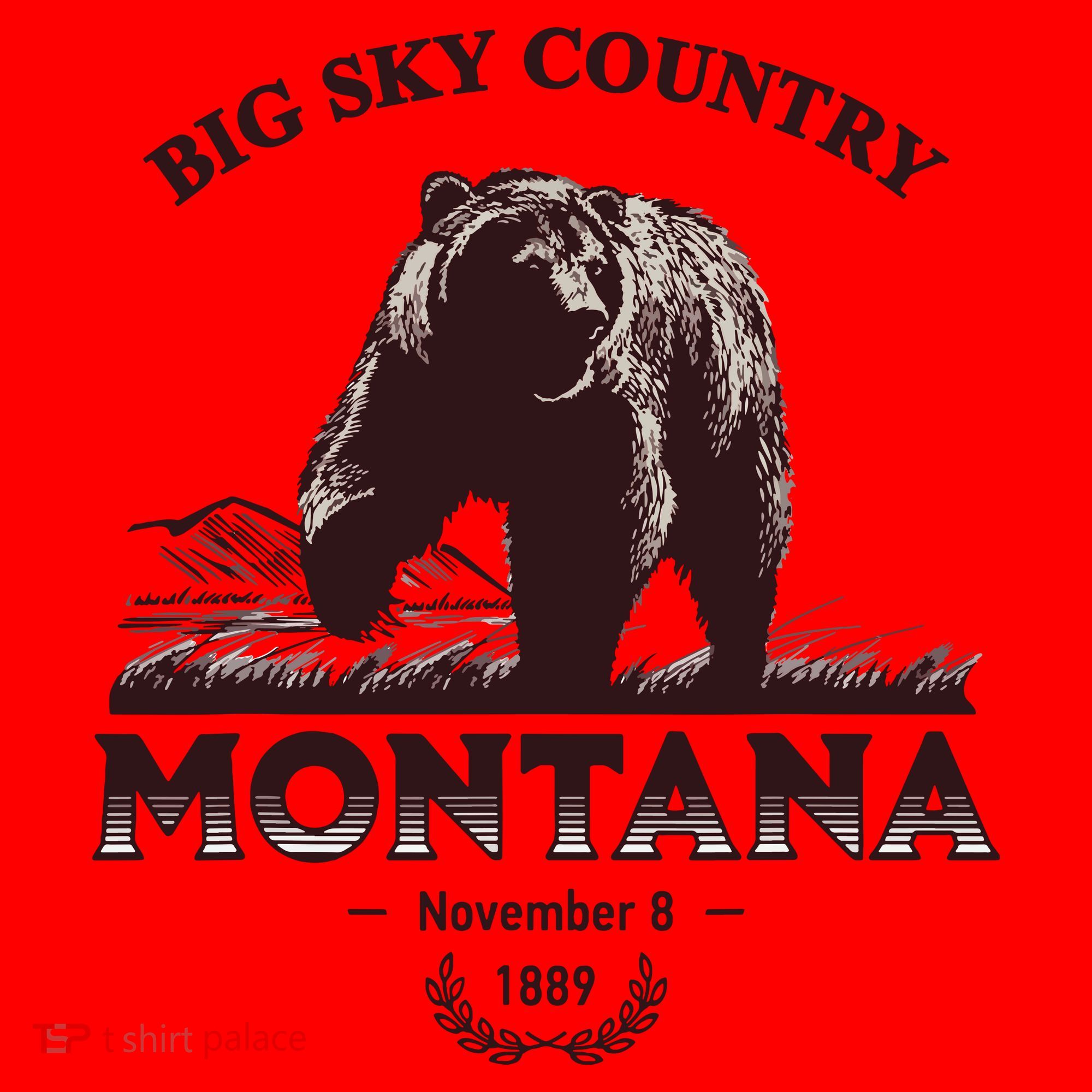 Montana State Big Sky Country Country Santa Hat